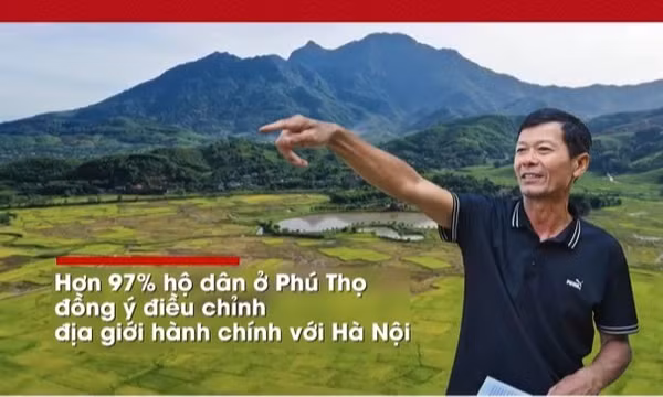 Hơn 97% hộ dân ở Phú Thọ đồng ý điều chỉnh địa giới hành chính với Hà Nội