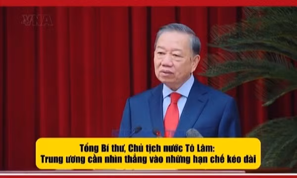 Tổng Bí thư, Chủ tịch nước Tô Lâm: Trung ương cần nhìn thẳng vào những hạn chế kéo dài