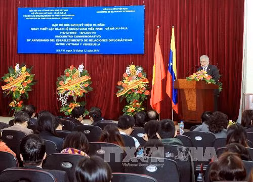 Kỷ niệm 25 năm thiết lập quan hệ ngoại giao Việt Nam-Venezuela ảnh 1