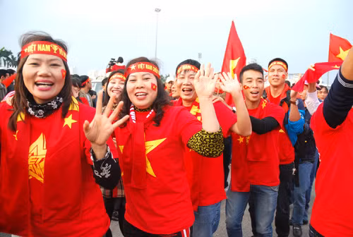Sân vận động Mỹ Đình cháy rực trước trận đấu ảnh 6