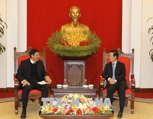 Đồng chí Võ Văn Thưởng tiếp Đoàn đại biểu Đảng Cộng sản Cuba ảnh 1