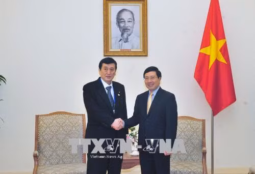 Phó Thủ tướng Phạm Bình Minh tiếp đoàn nghị sĩ Nhật Bản ảnh 1