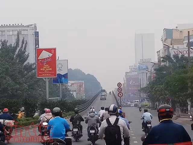 Người dân TP Hồ Chí Minh mệt mỏi, cay mắt vì sương mù dày đặc ảnh 1