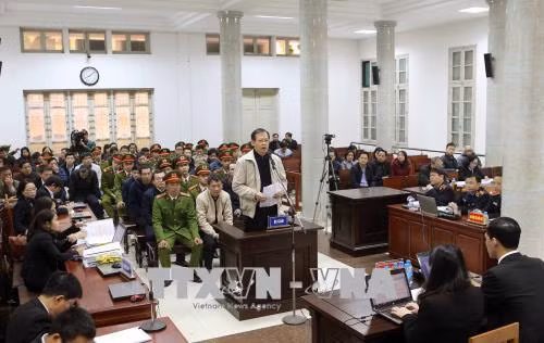 Chùm ảnh: Phiên tòa xét xử Trịnh Xuân Thanh và đồng phạm sáng 14/1 ảnh 1
