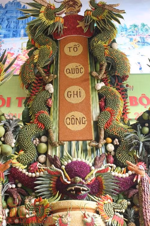Độc đáo tạo hình nghệ thuật từ trái cây Nam Bộ ảnh 7