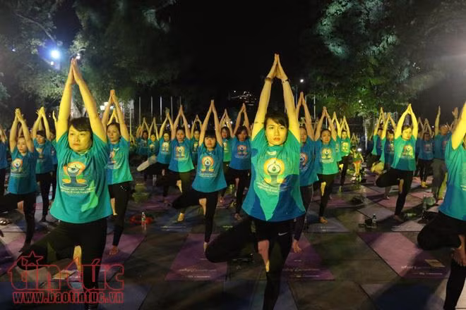 1.000 người tham gia đồng diễn nhân Ngày Quốc tế Yoga ảnh 2