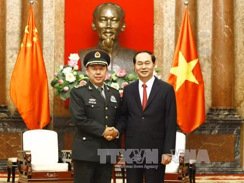 Chủ tịch nước tiếp Phó Chủ tịch Quân ủy Trung ương Trung Quốc Phạm Trường Long ảnh 1