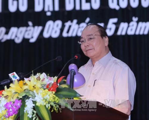 Thủ tướng Nguyễn Xuân Phúc vận động bầu cử tại Hải Phòng ảnh 1