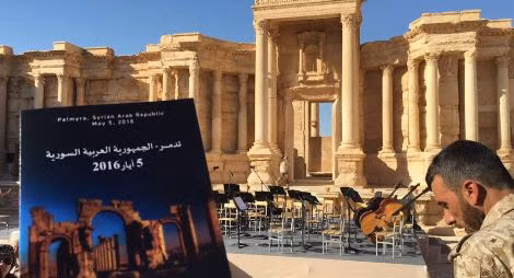 Dàn nhạc nổi tiếng Nga biểu diễn ở Palmyra ảnh 1