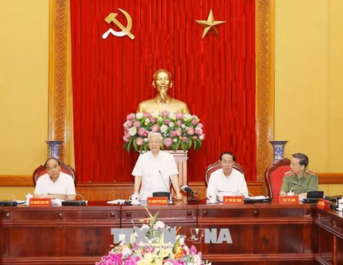 Hội nghị Ban Thường vụ Đảng ủy Công an Trung ương ảnh 1
