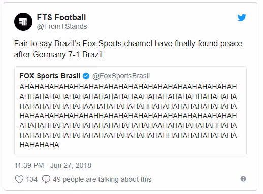 WORLD CUP 2018: Brazil chế nhạo Đức: 'Thua 1-7 và bị loại ở vòng bảng, điều nào tồi tệ hơn?' ảnh 7