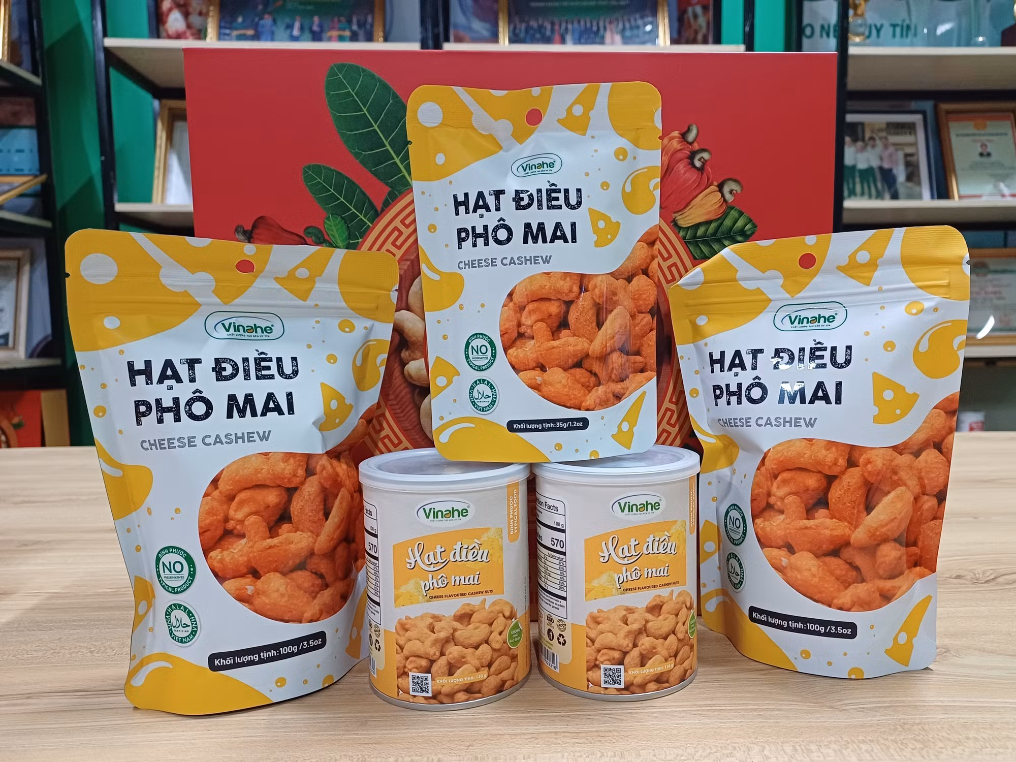 Hạt điều phô mai của Công ty TNHH Vinahe ở thị xã Phước Long, tỉnh Bình Phước cũ. Ảnh: K GỬIH/TTXVN