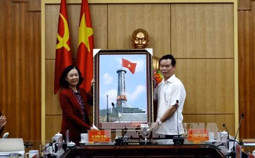 Trưởng ban Dân vận Trung ương Trương Thị Mai làm việc tại Hà Giang ảnh 1