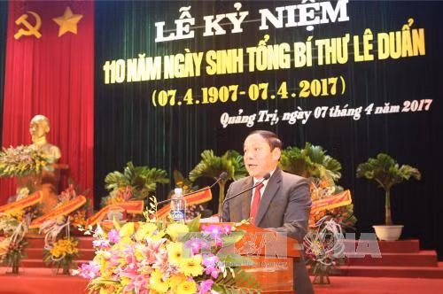 Kỷ niệm trọng thể 110 năm Ngày sinh Tổng Bí thư Lê Duẩn ảnh 3