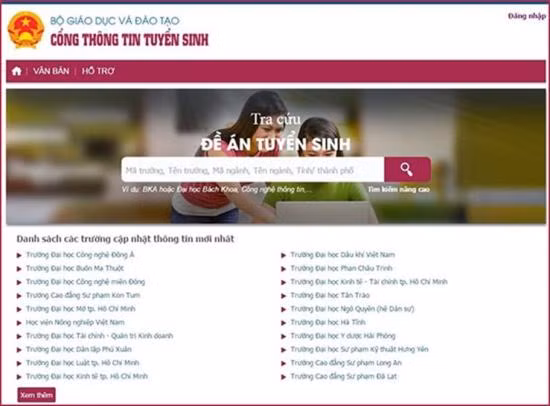 Có thể tra cứu thông tin của 300 cơ sở đào tạo trên cổng thông tin của Bộ GD - ĐT ảnh 1