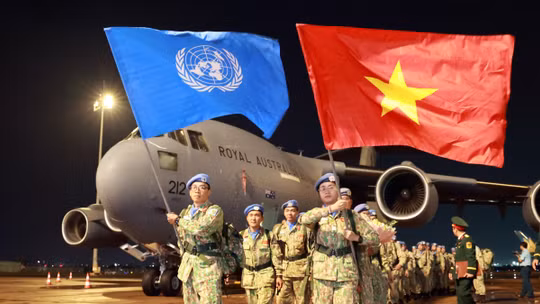 Người lính quân y Việt Nam trở về từ Phái bộ Nam Sudan.