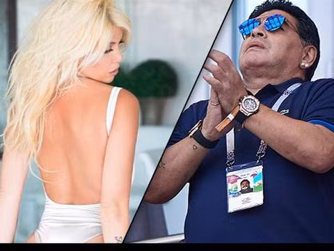  Chấn động làng bóng đá Argentina:Maradona từng qua đêm với… vợ Mauro Icardi ảnh 1