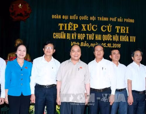 Thủ tướng tiếp xúc cử tri huyện Vĩnh Bảo, Hải Phòng ảnh 2