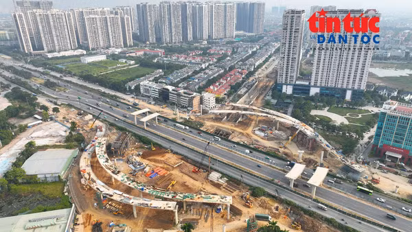'Siêu nút giao' Vành đai 3,5 - Đại lộ Thăng Long dần thành hình