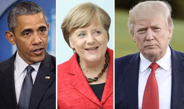 Trong cùng một ngày, bà Merkel gặp hai Tổng thống Mỹ ảnh 1