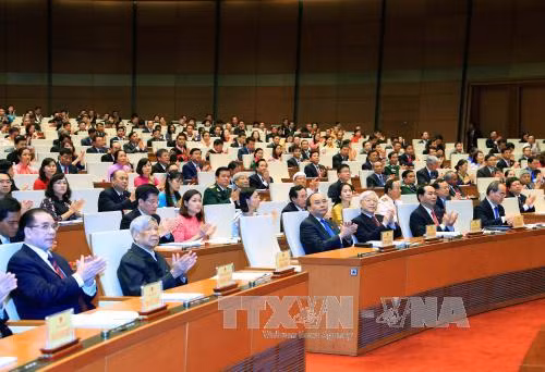 Chùm ảnh khai mạc trọng thể Kỳ họp thứ 3, Quốc hội khóa XIV ảnh 5