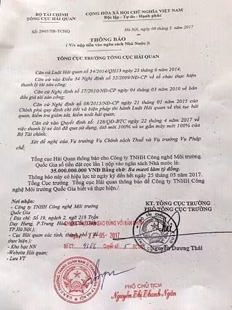 Giả mạo Tổng cục Hải quan để thu tiền mua xe ô tô và xe gắn máy mới thanh lý ảnh 1