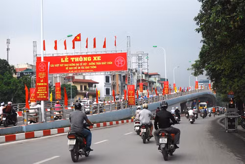 Cầu vượt Trần Khát Chân - Đại Cồ Việt đi vào hoạt động ảnh 2