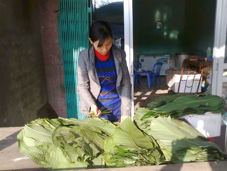 Bờ Đậu - Làng nghề bánh chưng ảnh 4