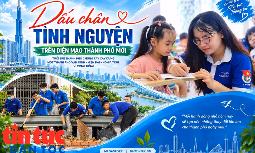 Dấu chân tình nguyện trên diện mạo thành phố mới