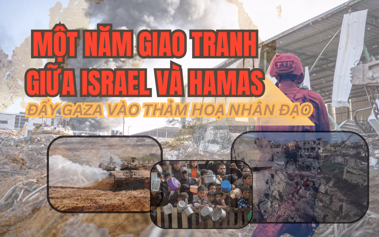 Một năm giao tranh giữa Israel và Hamas đẩy Gaza rơi vào thảm hoạ