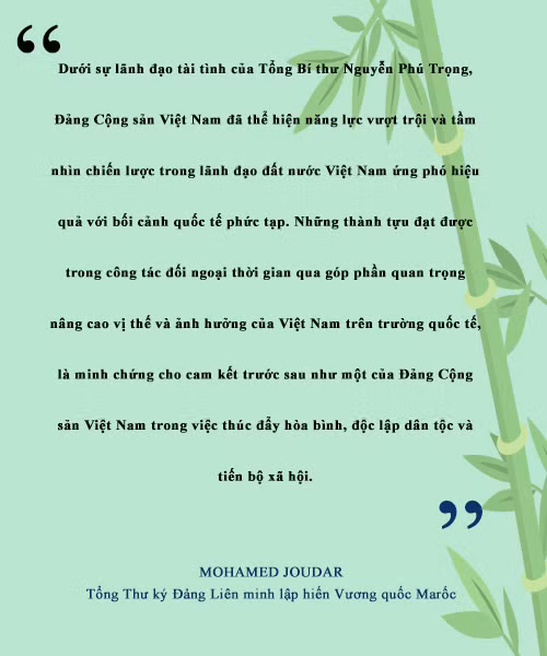 Dấu ấn ngoại giao của Tổng Bí thư Nguyễn Phú Trọng trong mắt bạn bè quốc tế ảnh 12