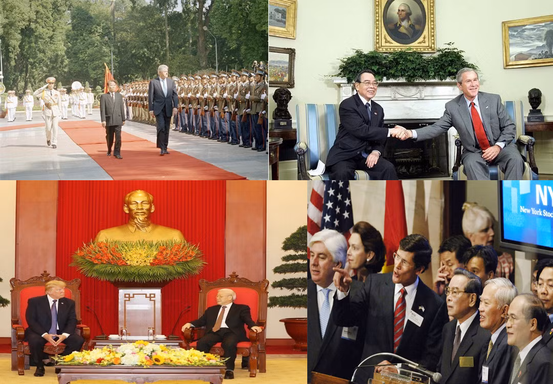 Những lần gặp mặt chính thức của lãnh đạo hai nước Việt Nam và Mỹ.