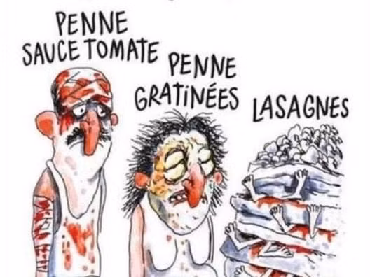 Báo Charlie Hebdo vẽ tranh gây sốc về vụ động đất Italy ảnh 1