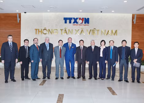 Hội đàm giữa TTXVN và ITAR-TASS ảnh 1