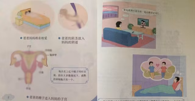 Phụ huynh tá hỏa với bộ sách giáo dục giới tính mới ở Trung Quốc ảnh 1