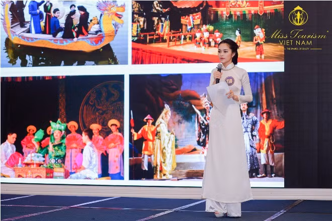 Thí sinh Hoa khôi du lịch Việt Nam 2017 tự tin thi thuyết trình ảnh 4