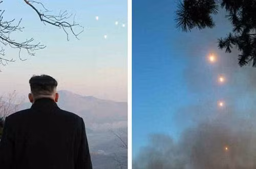 Ông Kim Jong-un phấn khởi xem phóng tên lửa đạn đạo ảnh 5