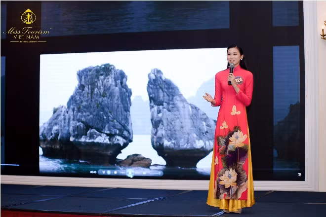 Thí sinh Hoa khôi du lịch Việt Nam 2017 tự tin thi thuyết trình ảnh 3