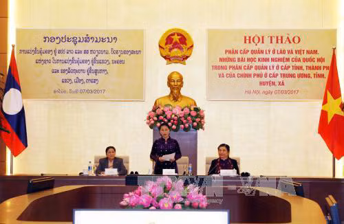 Trao đổi kinh nghiệm trong phân cấp quản lý ở Lào và Việt Nam ảnh 1