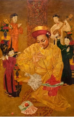 “Giá thánh” - triển lãm tranh về tín ngưỡng thờ Mẫu ảnh 7