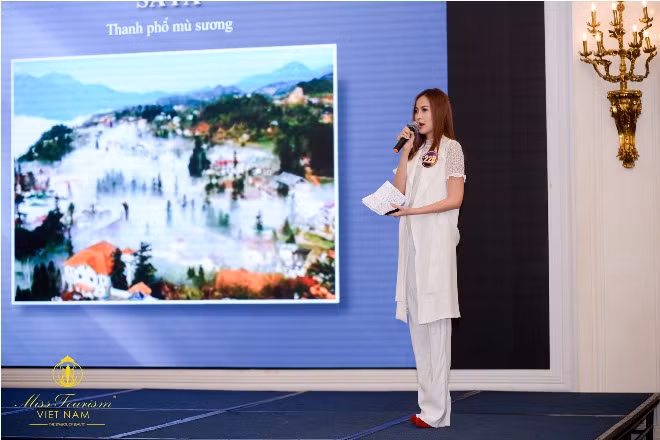 Thí sinh Hoa khôi du lịch Việt Nam 2017 tự tin thi thuyết trình ảnh 5