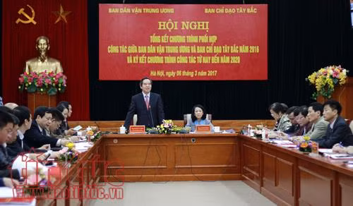 Tổng kết chương trình phối hợp công tác giữa Ban Dân vận Trung ương và Ban Chỉ đạo Tây Bắc ảnh 1