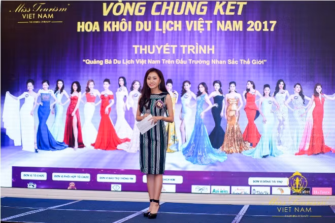 Thí sinh Hoa khôi du lịch Việt Nam 2017 tự tin thi thuyết trình ảnh 9