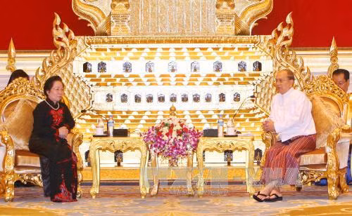 Phó Chủ tịch nước Nguyễn Thị Doan thăm Myanmar ảnh 1