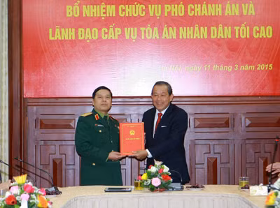 Công bố quyết định nhân sự Tòa án NDTC, Tòa án quân sự TW ảnh 1