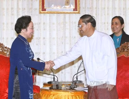 Hoạt động của Phó Chủ tịch nước Nguyễn Thị Doan tại Myanmar ảnh 1