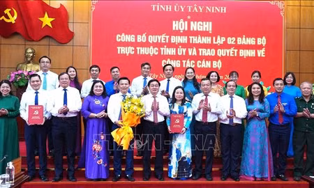 Thí điểm thành lập 2 Đảng bộ trực thuộc Tỉnh ủy Tây Ninh