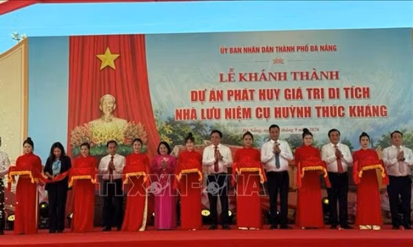 Khánh thành Dự án phát huy giá trị di tích Nhà lưu niệm cụ Huỳnh Thúc Kháng