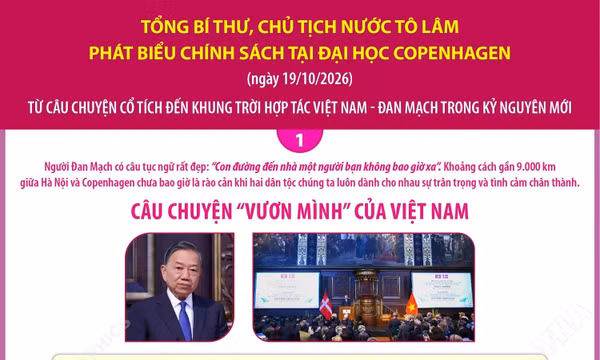 Tổng Bí thư, Chủ tịch nước Tô Lâm phát biểu chính sách tại Đại học Copenhagen