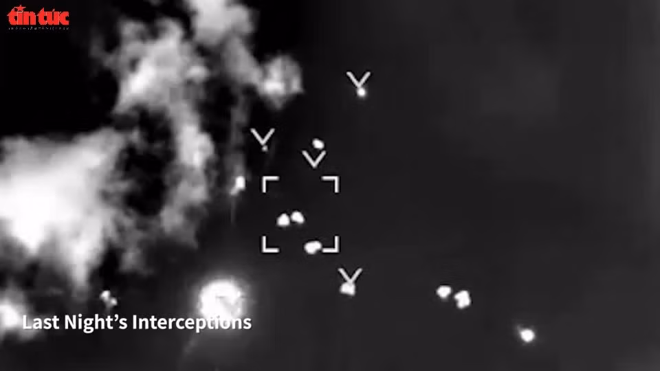 Quân đội Israel tung video đánh chặn tên lửa của Hezbollah
